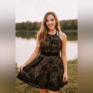 Kate Kasin Black lace dress